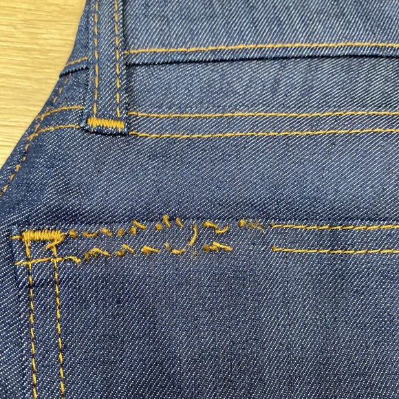 Blue Delta Jeans Women’s 28x27 Blue Stretch Handmade Custom RAW Denim USA $450 - Picture 8 of 10